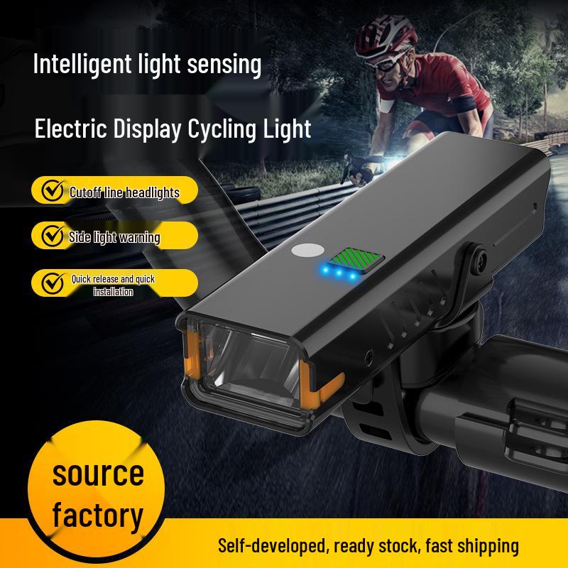 Luce Anteriore per Mountain Bike ad Alta Luminosità con Campanello e Illuminazione a Induzione