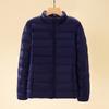 New light and thin stand-up collar down jacket women's short light and large size slim white duck down autumn and winter jacket