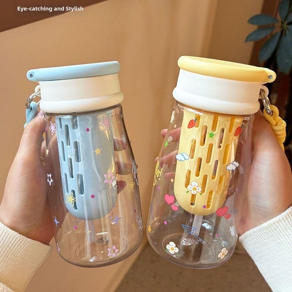 Plastic Water Bottle Transparent Kids Water Cup Cartoon Drinking Bottle