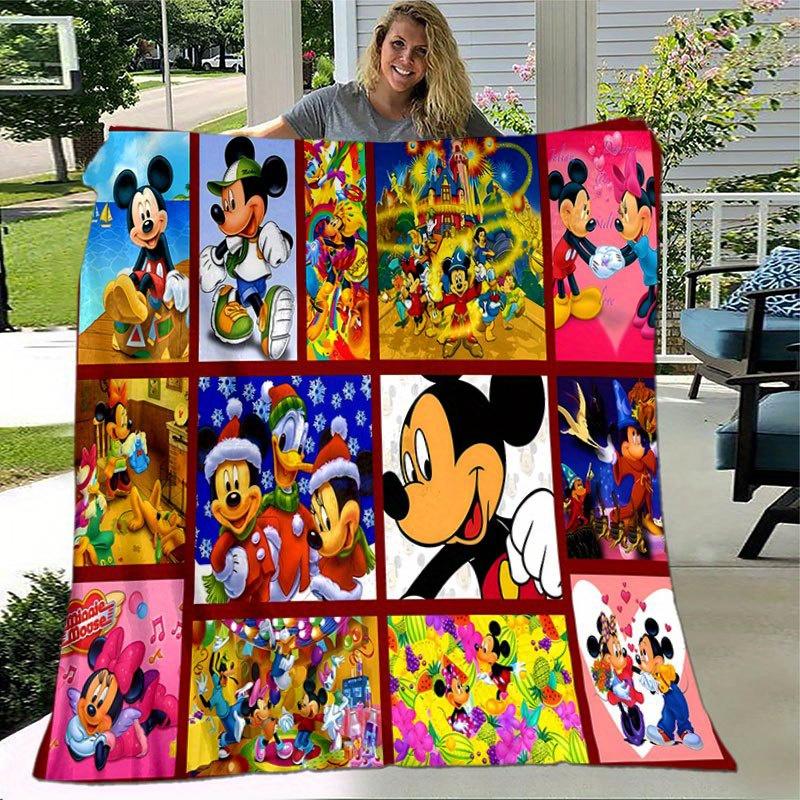 Coperta Cartone Animato di Topolino e Minnie: Adorabile, Caldo e Perfetto per la Decorazione della Casa Soggiorno, Viaggio e Tutte le Stagioni