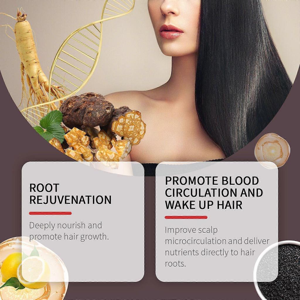 Hoegoa Ginseng And Polygonum Multiflorum Shampoo Herbal Essence Nourishes Hair, Enhances Shine, And Improves Hair Quality