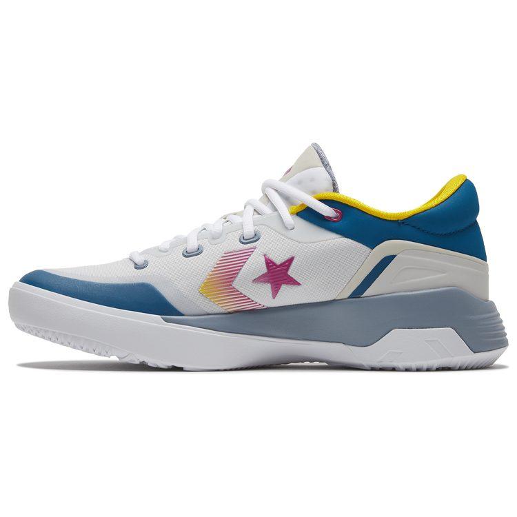 Converse G4 Basketball Shoes White Blue 168792C