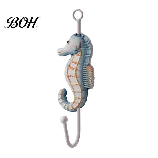 Wall Hooks for Clothes Wooden Hook, Mediterranean Style Decorative Coat Sturdy Hook Durable Hanger Home Decor Keys Umbrellas Scarves