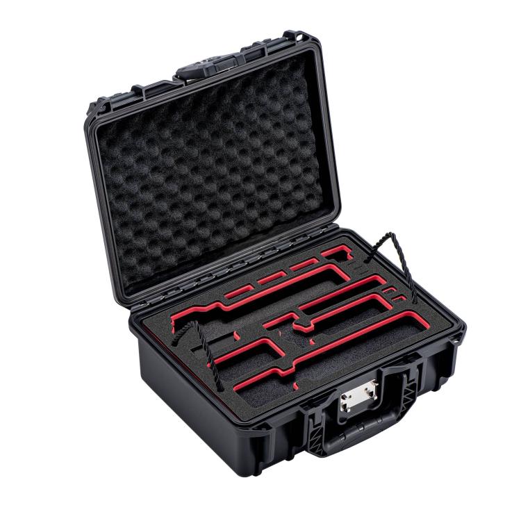 For DJI Osmo Pocket 4P STARTRC TSA Combination Lock Waterproof Dual-layer Suitcase Storage Box (Black)