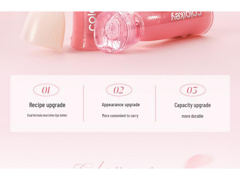 Colorkey Qixi Collection: Water Mist Lip Glaze - Non-Stick, Long-Lasting Lip Color for Women.