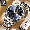 QINGXIYA Fashion Quartz Watch Men Stainless Steel Waterproof Luminous Date Week Mens Watches Top Brand Luxury Relogio Masculino