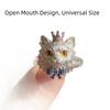 3D Katzenkopf Ring Übertriebener Katzenring Niedlicher Tierring Geschenk