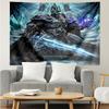 1PC Game Warcraft Darkness Warrior K-pop music group Tapestry Accessories for Bedroom,Livingroom, dormitory Room Wall Decor Fan Birthday Gifts