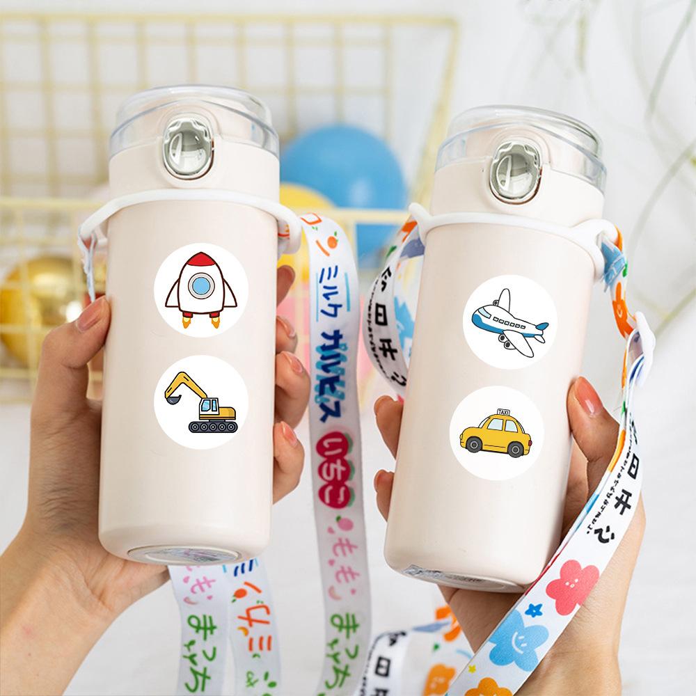 500Pcs/Roll Transportation Means Of Transport Graffiti Stickers Cars Airplanes Cartoon Decal Diy Luggage Phone Guitar Kid Toys