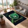Ireland Rugby Crystal Velvet Rug, Custom Name Text Personalized Non‑Slip Floor Mat for Home Decor Gift