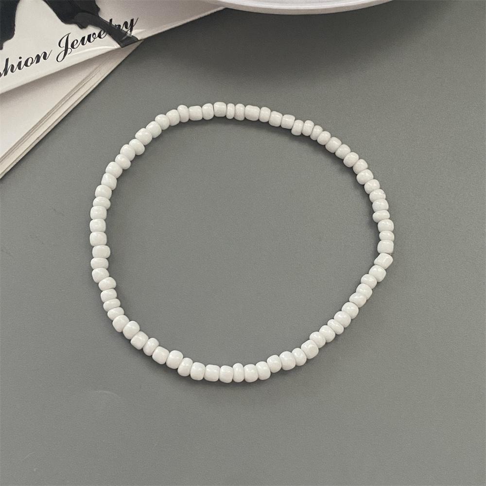 1 PC Starfish Anklet Rice Beads Handmade White Foot Bracelet Jewelry Gift for Friend Summer Gift Foot Bracelet