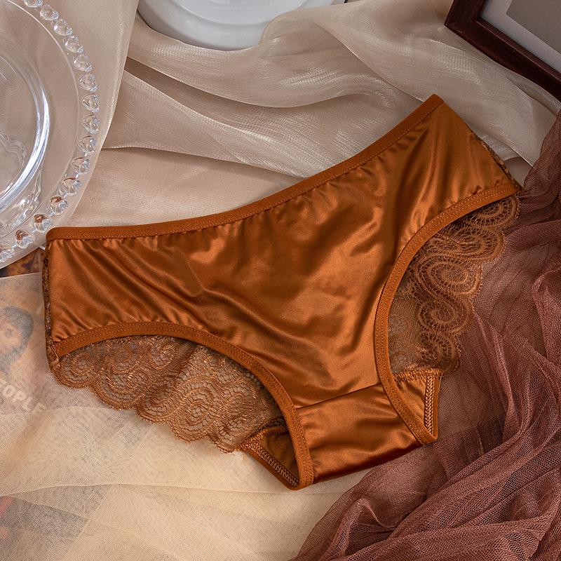 Lace Butterfly Low-Rise Panties - Breathable Ice Silk