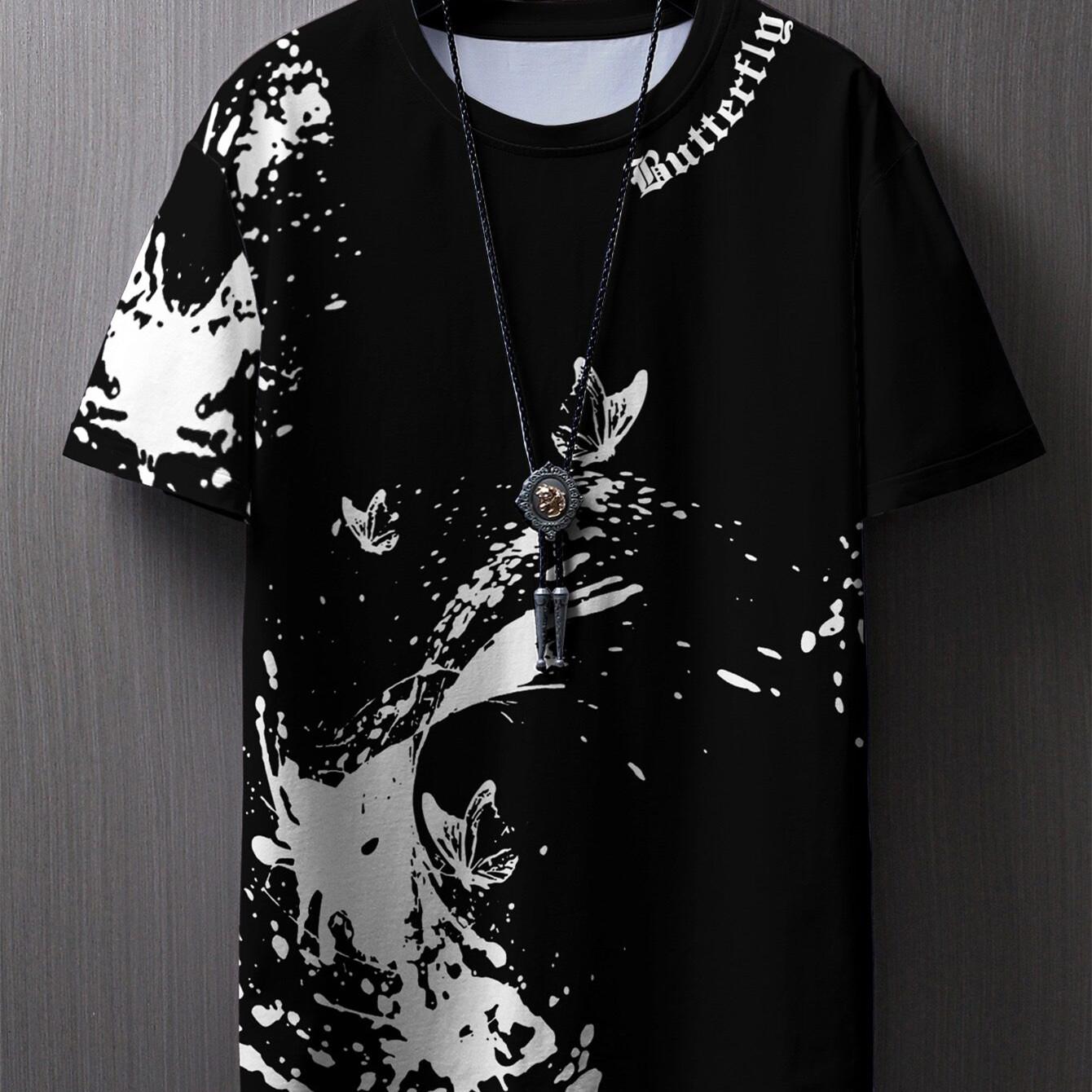 

Мужская футболка Manfinity LEGND с принтом чернил и бабочек XXL