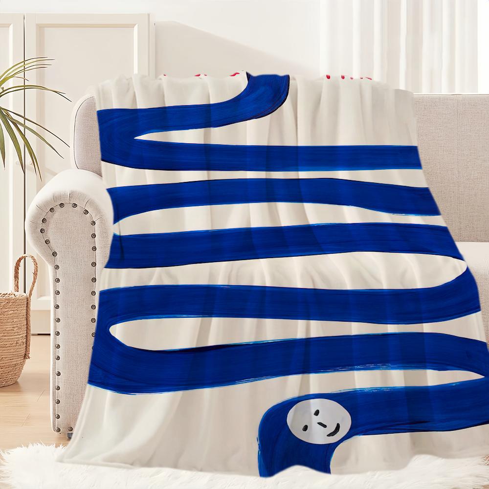 Art PaintING Blanket Plush Nap Sofa rug for Living Room Warm D-David S-Shrigley Office Bedroom Birthday Home Travel Kid Gifts 30x40in