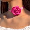 Collana di perle, collana in pizzo a farfalla bianca, catena per clavicola con fiore geometrico in tessuto