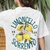 Limoncello TShirt Man Women Unisex Trendy Minimalist Beach Holiday Clothing Italy Dolce Vita Print Organic Cotton White Tee Tops