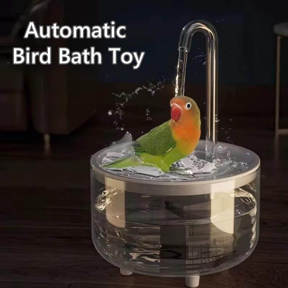 

Large Bird Bath Safe Birds Toy New Parrots Cleaner Birds Supplies US синій