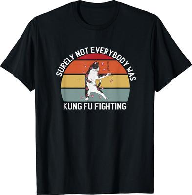 Sûrement pas tout le monde ne combattait de Kung Fu, T-shirt unisexe pour les amoureux des chats