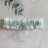 Lace Wedding Garter Faux Pearls Bowknot Floral Lace Garter Stretch Leg Garter Belt Bride Accessories for Women