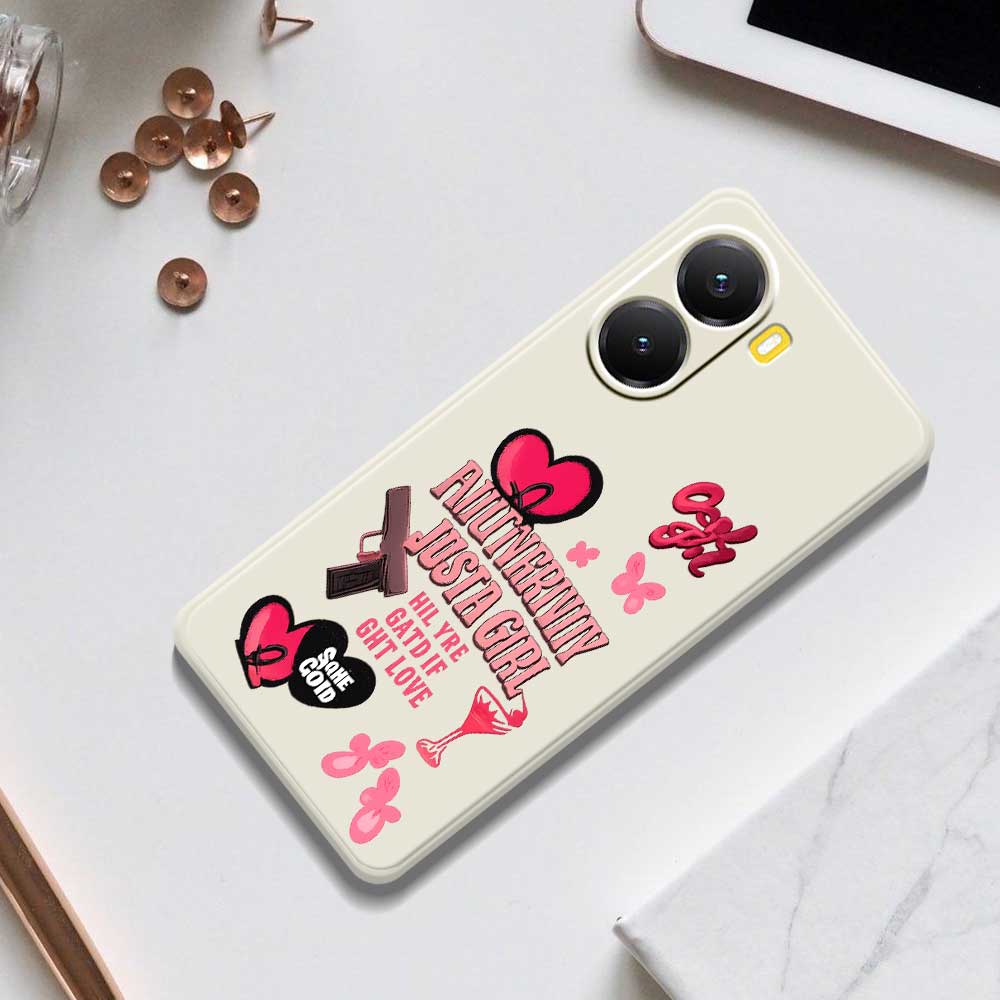 For Xiaomi Redmi Turbo 4 5G/Poco X7 Pro 5G Case Pink Elements Pattern Printing Straight Edge TPU Phone Back Cover