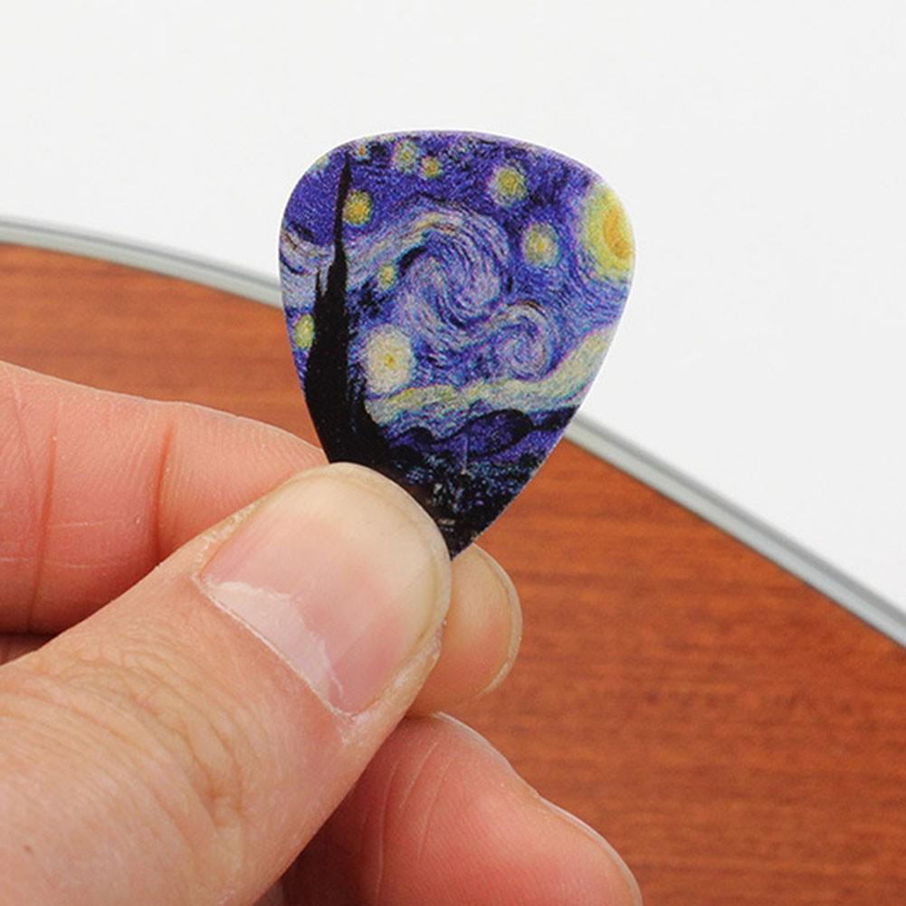 Smooth Guitar Picks Ukulee 0.46/0.71/0.96mm For Acoustic Blue