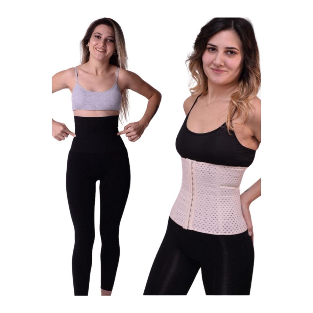 Set Of 2 Postpartum Corset, Tights And Maternity Corset