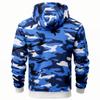 Men's Camouflage Printed Letter Embroidered High-weight Hoodie, Men's Trendy Sporty Casual Hoodie
