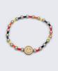 Bonbeau Heart Smile Swarovski Pearl Mix Bracelet Kitsch Smile Charm Swarovski Pearl Bead Mix Bracelet