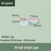 Transparent Anti-Slip Furniture Leg Pads, Heightening Round Moisture-Proof Foot Protectors for Chairs, Tables, Sofas