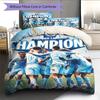 The Blues Team  Bedding Quilt Set Quilt Cover Pillowcase Home Decoration Birthday Gift (1 * Duvet Cover + 2 * Pillowcase, Without Core)