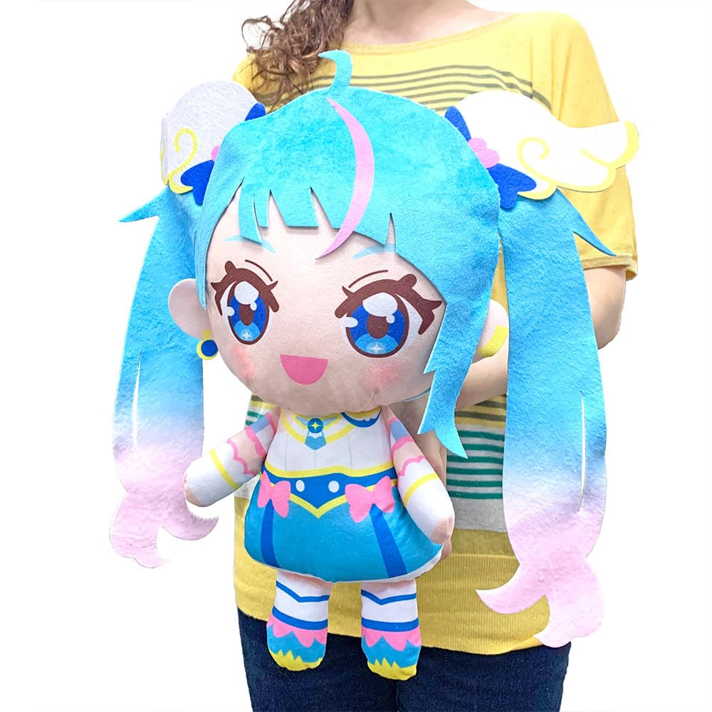 Introducing the Big PreCure Plush Toy: Expanding Sky! PreCure Super Mofugut Plush Toy, Cure Sky, Approximately 36cm, Oversized, Official Merchandise