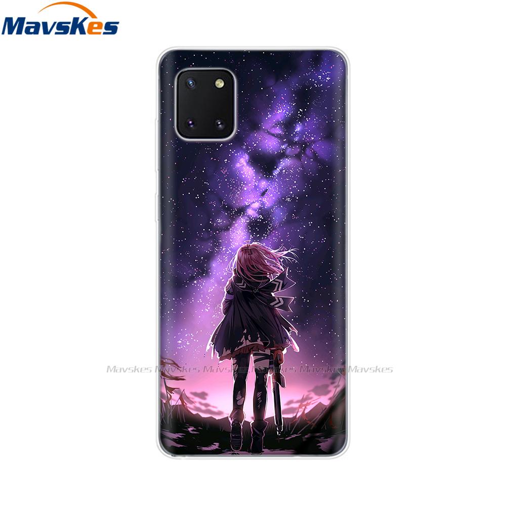 TPU Case for Samsung Galaxy Note 10 Lite Cases Silicon Cute Cat Phone Coque for Samsung Note10 Lite Plus SM-N770F/DS Cover Mask
