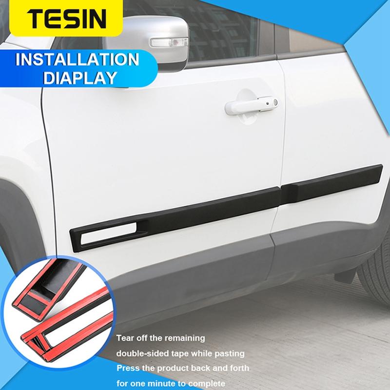 Car Side Door Body Anti-Scratched Protector Molding Trim Stickers for Jeep Renegade 2016 2017 2018 2019 2020 2021 2022 2023 2024 Tr1