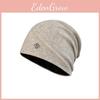 Fashionable Solid Color Pile Up Hat With Letter Decoration For Outdoor Daily