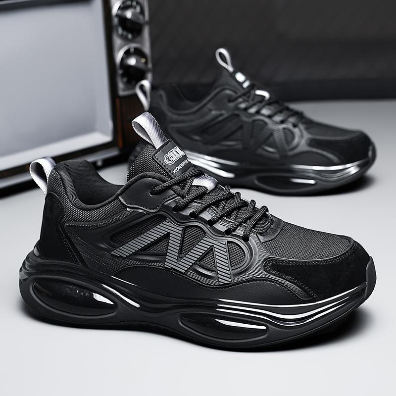 

Кожаная обувь Повседневная деловая обувь для мужчин Платье Tenis De Hombre Мокасины Мокасин Tenis Caballero Дизайнерские кроссовки 44 чёрный