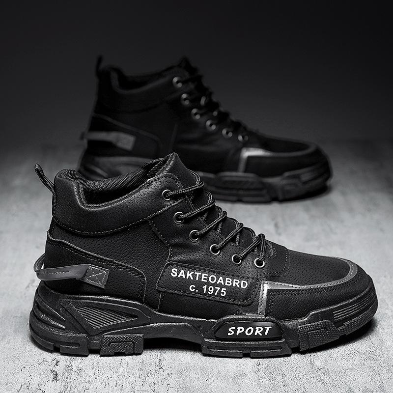 Fashion Men's Ankle Boots Fashion Male Vintage Styles Winter Boots Casual Men Shoes Comfortable Platform Shoes Tooling SkateBoard Shoes