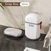 1Pc Portable Soap Dishes Sealed Storage Box Waterproof Travel Home Bathroom Soap Box Outdoor Storage Box Soap Box Organizer Tray