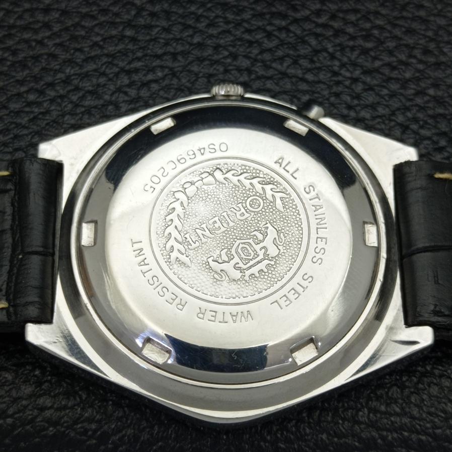 USED JAPAN OLD ORIENT CRYSTAL AUTOMATIC 46941 MENS ORIGINAL DIAL WATCH A416171-2 R10621f-a416171