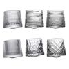 Whiskey Glasses Rotating Cups 2pcs Tumbler Men Drinking Cocktail Wine Rum Glass