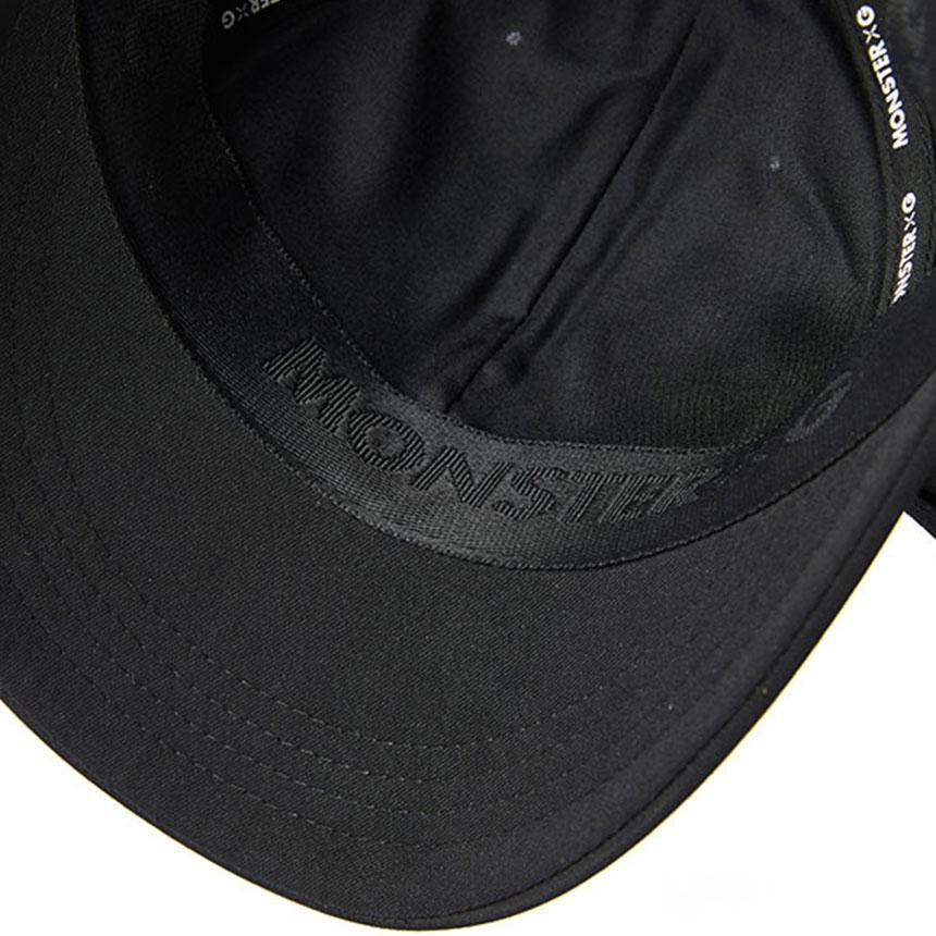 Monseuteoji Ribbon Wide Ball Cap Black Mc24Rbb-188