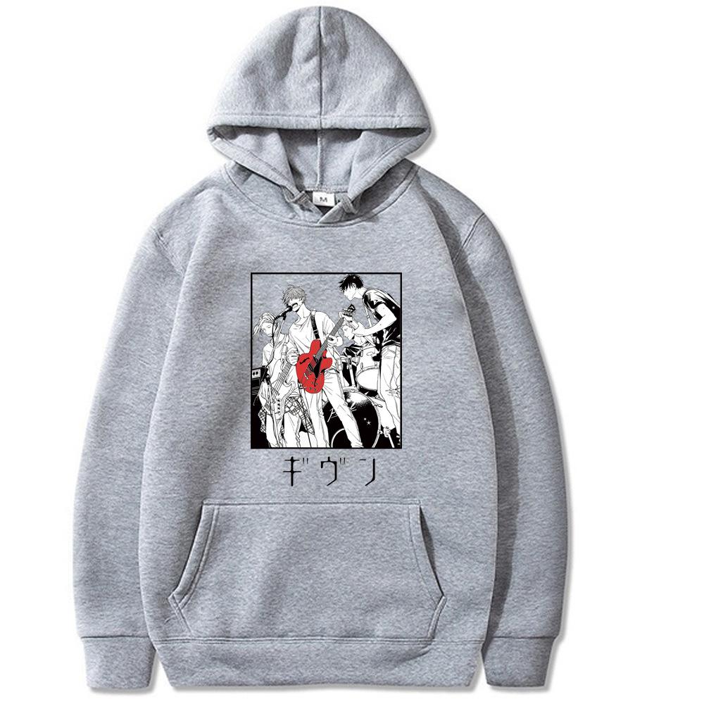 Japanese Anime Hoodie Given Men Women Sweatshirt Print Streetwear Hip Hop Style Autumn Winter Fashion Tops Clothes