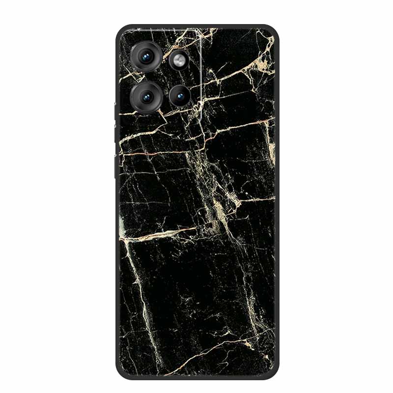 Handyhülle Für Motorola Moto G 2025 Hülle Cartoon Schwarzes Silikon Weiches TPU Rückseite Für Motorola Edge 50 Neo S50 G75 Hülle G 75