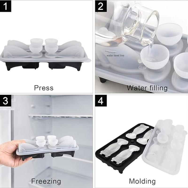 Labrador Eiswürfelform Niedliche Hundeform Schokoladen- und Keksform Tier-Thema Eiswürfelbehälter für DIY-Liebhaber Küchenwerkzeug