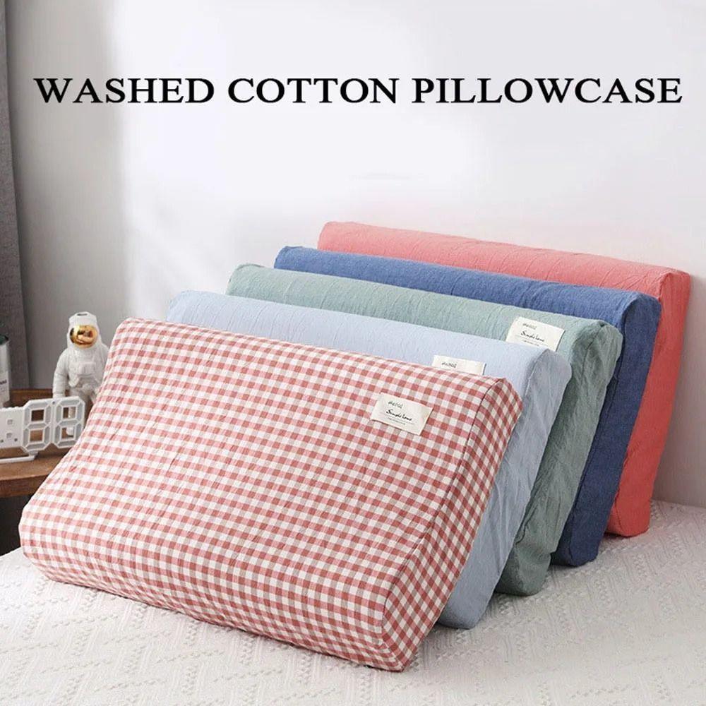Cotton Pillow Cover 50*30cm/60*40cm Sleeping Pillowcase Home Textile Latex Pillows Case  Kids