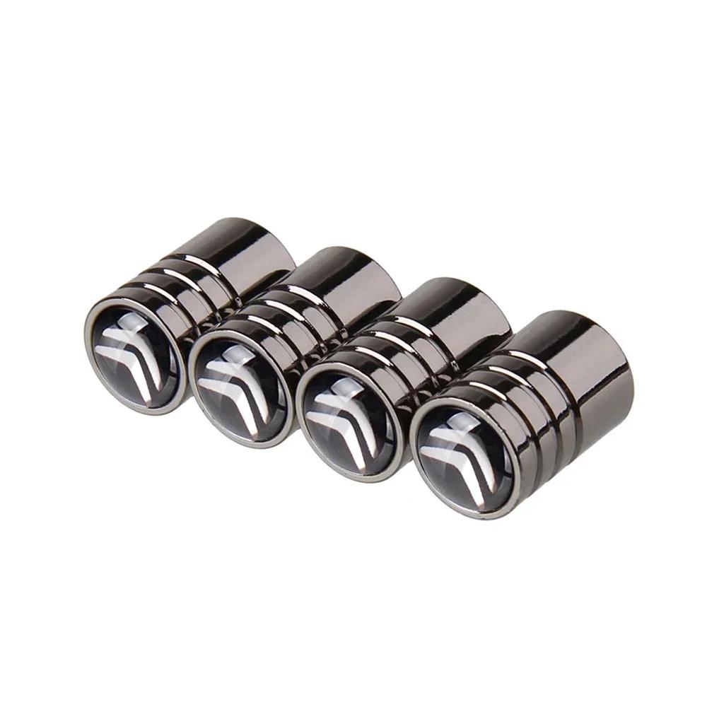 

4Pcs Alloy Car Tyre Stem Air Caps Dust Proof for Citroen C4 Picasso C-ELYSEE Berlingo Xsara Sega Wheel Tire Styling Accessories чёрный