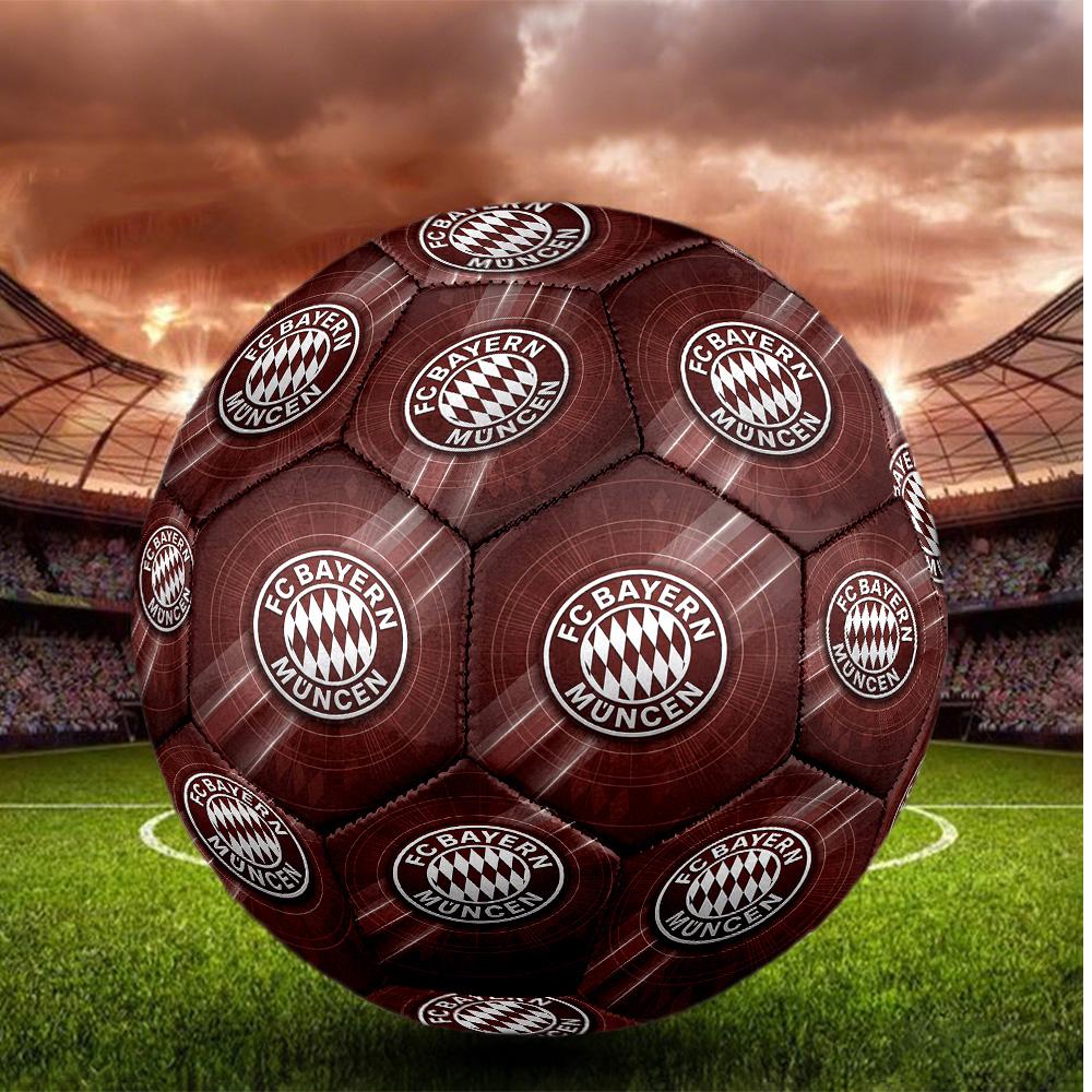 Bayern Monaco Pallone da Calcio Taglia 5 Alta Elasticità Pallone da Calcio Per Competizione All'aperto Allenamento Quotidiano Gioco