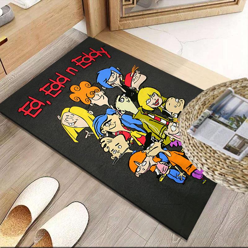 Edd Eddy Adventure Carpet, Kitchen Rugs, Yoga Mat, Non-Slip Mats, Rug for Bathroom, Living Room bedroom, Camping Rugs Christmas Gift