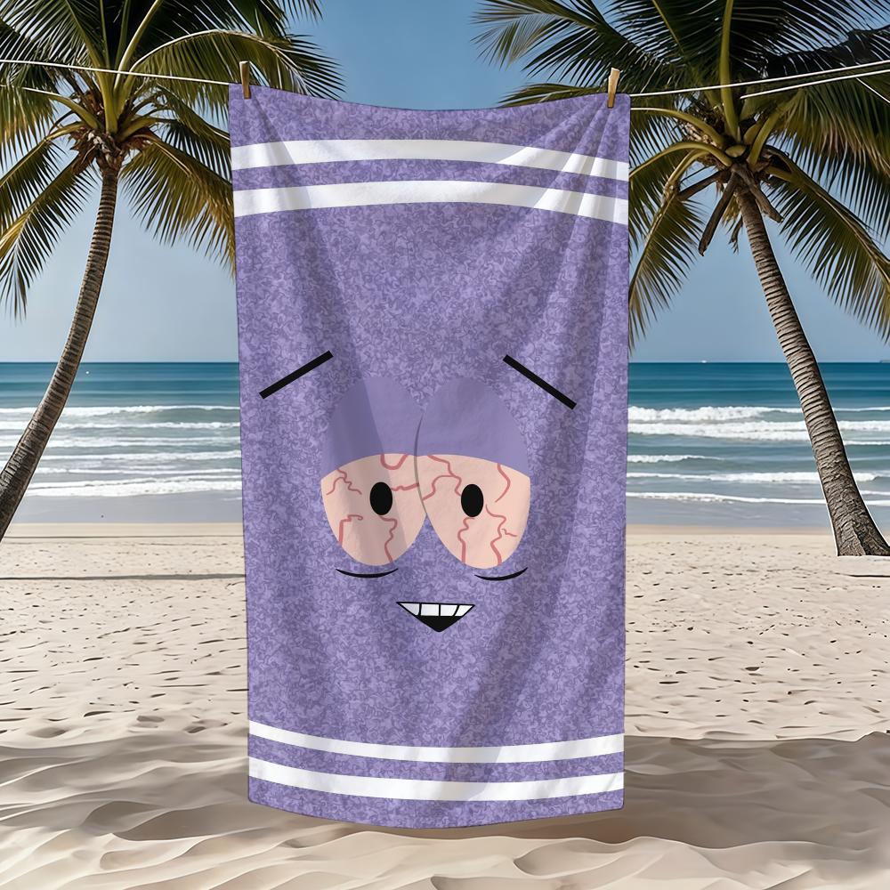 Towelie Print Beach Towel, High Absorbent Quick Dry Microfiber Bath Towel, Ideal Summer Gift for South Park Fans Bath Towel