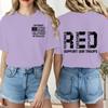 Women Casual Short Sleeve Crew Neck T Shirt Letter Print Loose Fit Lightweight Comfortable Daily Wear Top