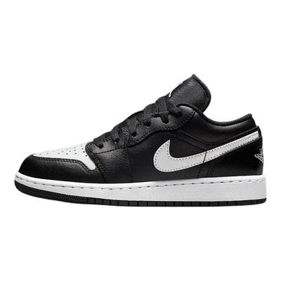 Air 1 Synthetikleder GS Low-Top Sneaker schwarz/Peak White Unisex 553560-043